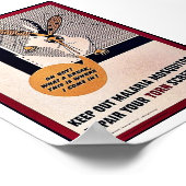 Houd Malaria-muggen uit en herhaal uw scherm van d Poster (Hoek)