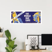 Houd mama - de wereld heeft oormerken WPA Poster (Thuiskantoor)