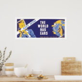 Houd mama - de wereld heeft oormerken WPA Poster (Keuken)