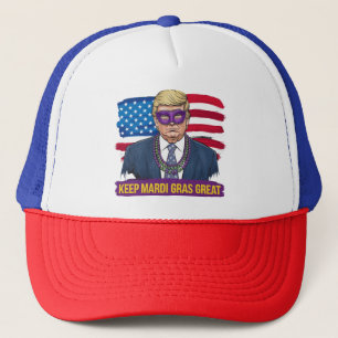 Houd Mardi Gras geweldig grappig Trump Mardi Gras  Trucker Pet