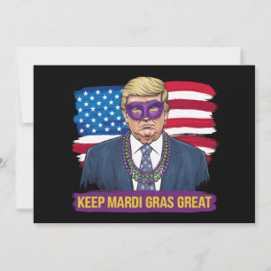 Houd Mardi Gras geweldig leuk Trump Mardi Gras 202 Kaart