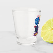 Houd Mardi Gras geweldig leuk Trump Mardi Gras 202 Shot Glas (Links)