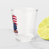 Houd Mardi Gras geweldig leuk Trump Mardi Gras 202 Shot Glas (Rechts)