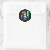 Houd Mardi Gras geweldig Ronde Sticker (Tas)