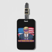 Houd Mardi Gras Grote Grappige Trump Mardi Gras 20 Bagagelabel (Voorkant (verticaal))