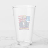 Houd Mardi Gras Grote Grappige Trump Mardi Gras 20 Glas (Achterkant)