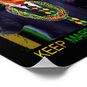 Houd Mardi Gras Grote Grappige Trump Mardi Gras 20 Poster (Hoek)