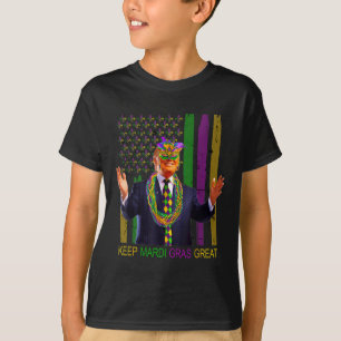 Houd Mardi Gras Grote Grappige Trump Mardi Gras 20 T-shirt