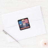 Houd Mardi Gras Grote Grappige Trump Mardi Gras 20 Vierkante Sticker (Envelop)