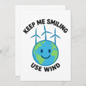 Houd me aan het lachen: gebruik windenergie kaart (Voorkant / Achterkant)