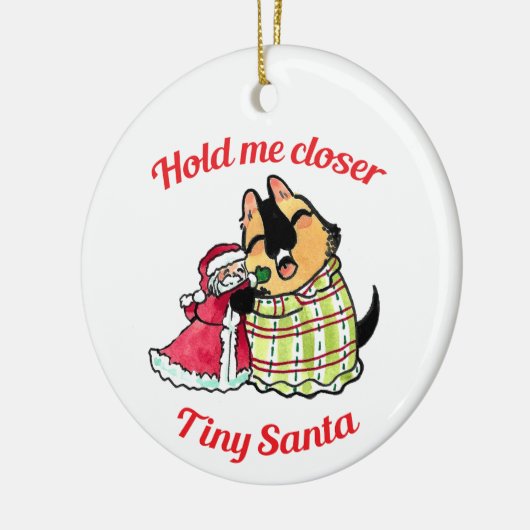 Houd me dichter bij Tiny Santa ornament (Links)