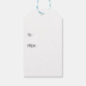 Houd me dichter kleine danser prancer en vixen cadeaulabel (Achterkant)