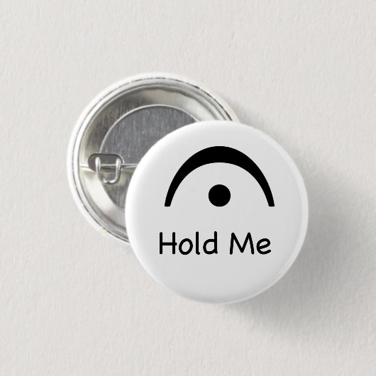 Houd me Fermata Music Button vast (Voorkant /achterkant)
