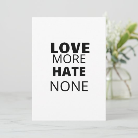 HOUD MEER HAAT NONE KAART (Staand voorkant)