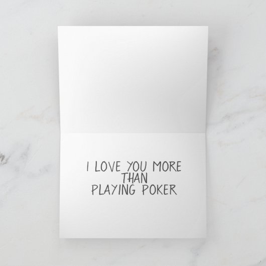 **HOUD MEER VAN U DAN HET SPELEN POKER KAART (Binnen)