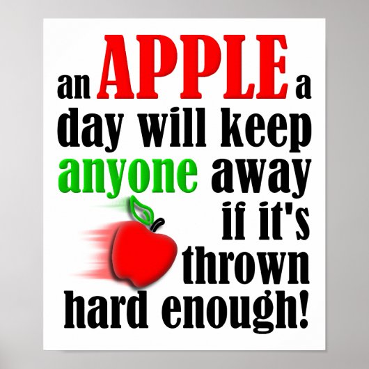 Houd mensen weg Funny Poster (Voorkant)