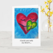 Houd met hart wenskaart kaart (Gele Bloem)