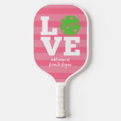 HOUD met pekelbal voor de O - kan kleuren uitgeven Pickleball Paddle (Voorkant)