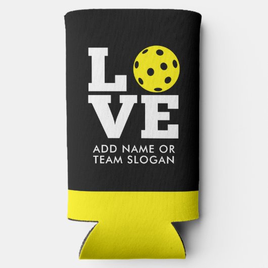 HOUD met pekelbal voor de O-pickleball Seltzer Blikjeskoeler (Achterkant)