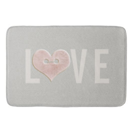 HOUD met roze hart | Bath Mat