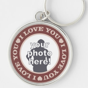HOUD MET UW FOTO-aangepaste sleutelketen Sleutelhanger