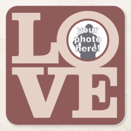 HOUD MET UW PHOTO-onderzetters Kartonnen Onderzetters