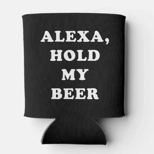 Houd mijn bier grappig blikjeskoeler (Achterkant)