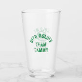 Houd mijn bier vast terwijl ik kanker versla glas (Achterkant)