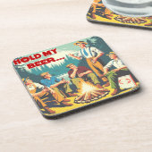 Houd mijn biercamping vast bier onderzetter (Linkerzijde)