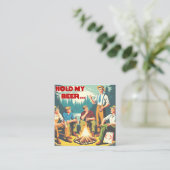 Houd mijn biercamping vast informatiekaartje (Staand voorkant)