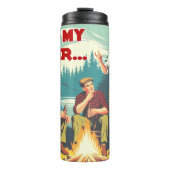 Houd mijn biercamping vast thermosbeker (Voorkant)