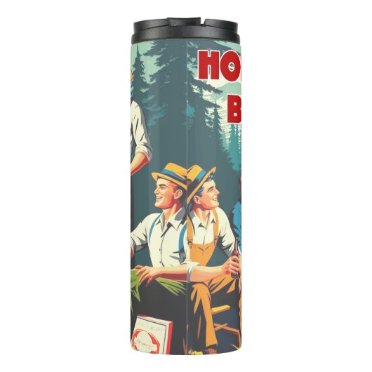 Houd mijn biercamping vast thermosbeker (Achterkant)