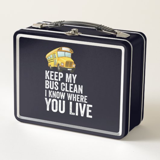 Houd mijn bus schoon, ik weet waar je woont (Voorkant)