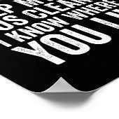 Houd mijn bus schoon, ik weet waar je woont poster (Hoek)