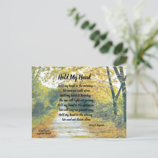 HOUD MIJN HAND BRIEFKAART (Staand voorkant)