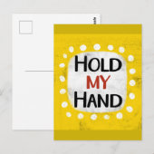 Houd mijn hand Briefkaart (Voorkant / Achterkant)