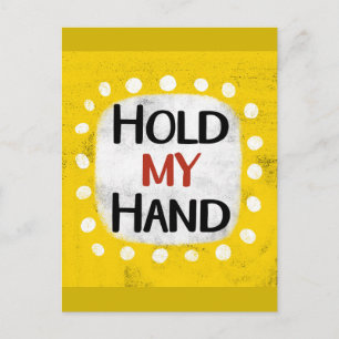 Houd mijn hand Briefkaart