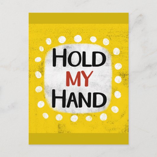 Houd mijn hand Briefkaart (Voorkant)