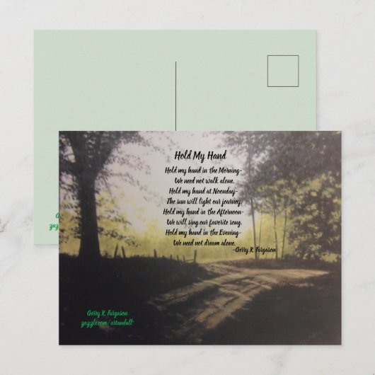 HOUD MIJN HAND BRIEFKAART (Voorkant / Achterkant)