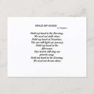 HOUD MIJN HAND Briefkaart