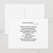 HOUD MIJN HAND Briefkaart (Voorkant / Achterkant)