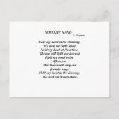 HOUD MIJN HAND Briefkaart (Voorkant)