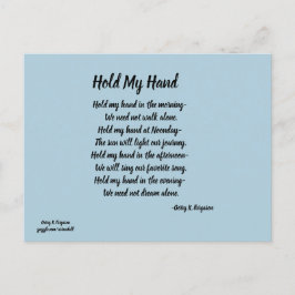 HOUD MIJN HAND BRIEFKAART