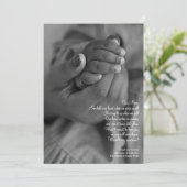 Houd mijn hand mam sympathie dank u kaart (Staand voorkant)