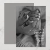 Houd mijn hand mam sympathie dank u kaart (Voorkant / Achterkant)