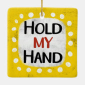 Houd mijn hand Ornament (Achterkant)