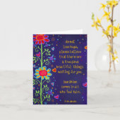 Houd Moed Moedigingskaart Mooie Bloemen Kaart (Gele Bloem)