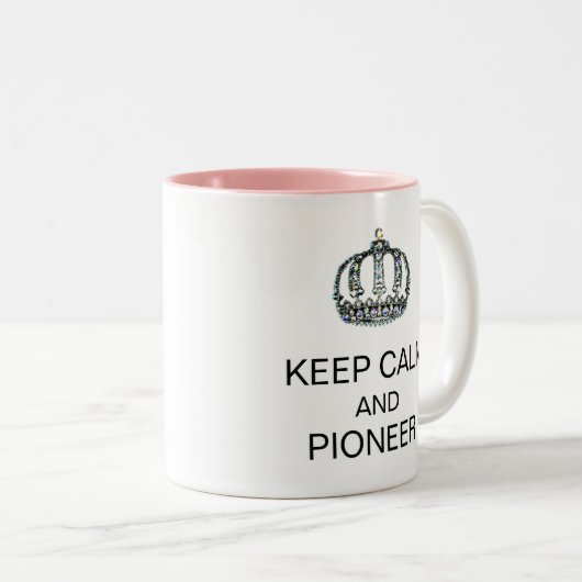 HOUD MOK KALM EN PIONEER Two-Tone COFFEE (Voorkant rechts)