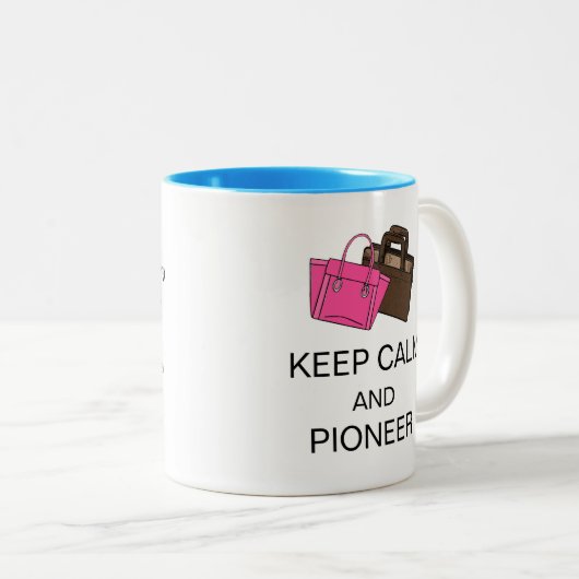 HOUD MOK KALM EN PIONEER Two-Tone COFFEE (Voorkant rechts)