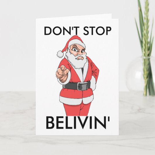 HOUD NIET, BELIVIN OP FEESTDAGEN KAART (Voorkant)